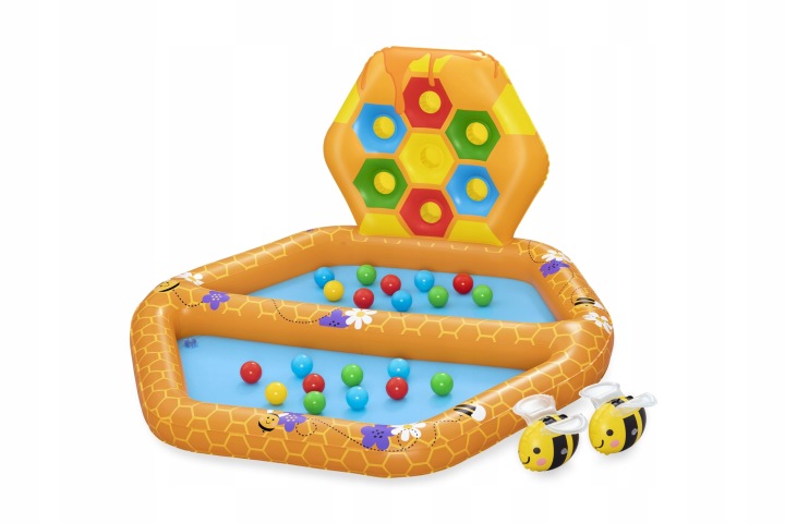 Надувний Басейн Бджоли для дітей 12 міс.+ Bestway 127x119x61 Гра сортер 2