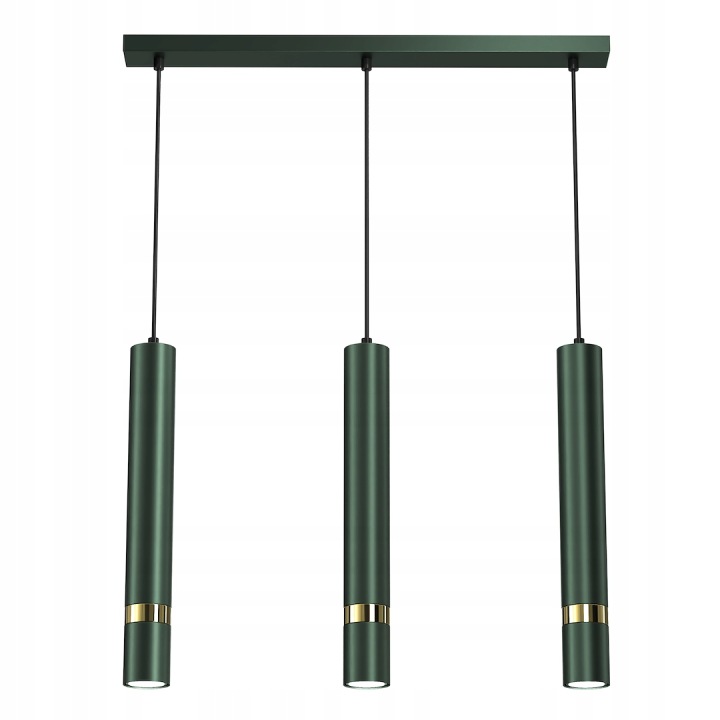 MiLAGRO Závěsná lampa Joker Green/Gold 3Xgu10 Stropní lustr Osvětlení