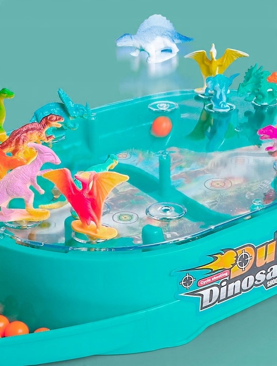 DINOSAURS ARCADE GAME FOR CHILDREN DINO SHOOTER INTERACTIVE TOY Maximum number of players 2
