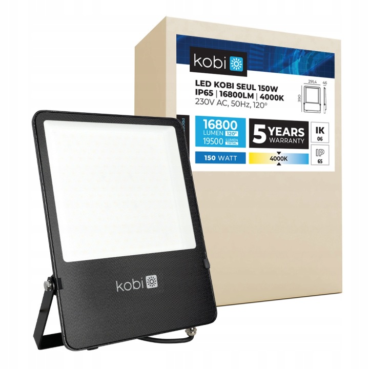 Profesionální Led zářič 150W Halogen IP65 Neutrální barva Premium