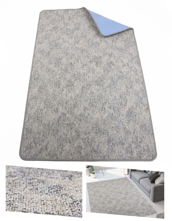 Módní Koberec Šedý 150x200 – Elegantní, teplý, snadno udržovatelný |Marcello