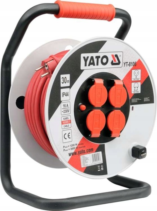 Prodlužovací Kabel Bubnový 30 M 4 Zásuvky 3*2.5 MM2