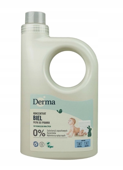 DERMA BABY концентрат для прання білий ECOLABEL безпечний вибір 945 мл — фото 2