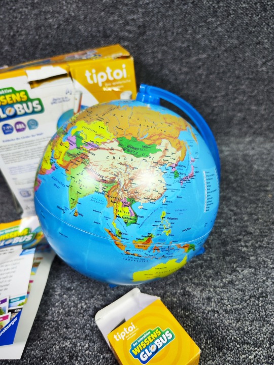 Глобус Ravensburger політико-фізичний діам. 23 см Німецька мова (вживаний) — фото 5