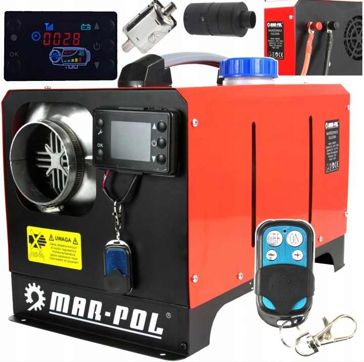 Naftové topidlo 12 kW dmychadlo webasto diesel 12V 230V Pilot