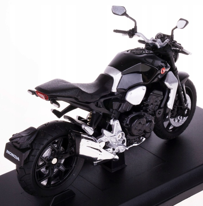 HONDA CB1000R модель метал/PLAS WELLY мотоцикл 1:18 чорний — фото 5