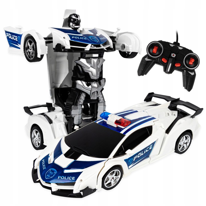 CONTROLLED POLICE CAR ROBOT POLICE CAR FOR REMOTE CONTROL FOR CHILDREN LED