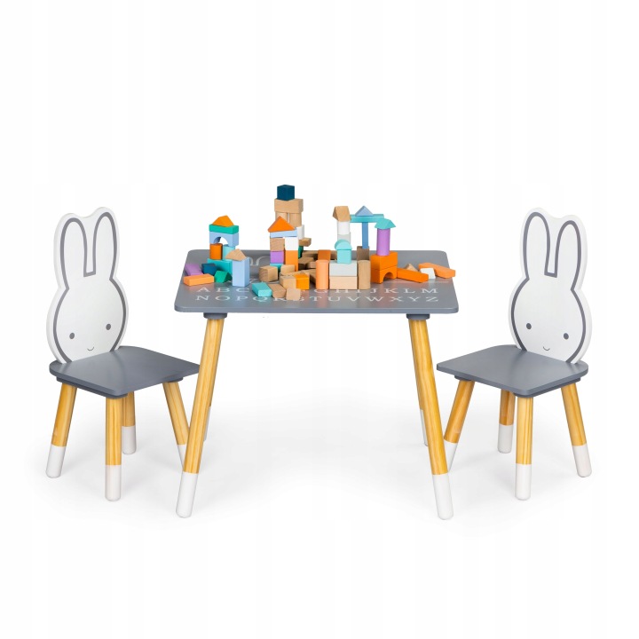 Стіл столик +2 стільця меблі для дітей набір ECOTOYS — фото 4