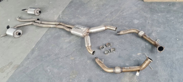 SQ5 80A TLUMIK TLUMIKI KONCOWE SRODKOWE UKLAD WYDECHOWY AVE TUNING