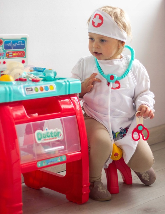 FARTUCH STRÓJ LEKARZA DOKTOR PIELĘGNIARKA WOOPIE Płeć Uniseks