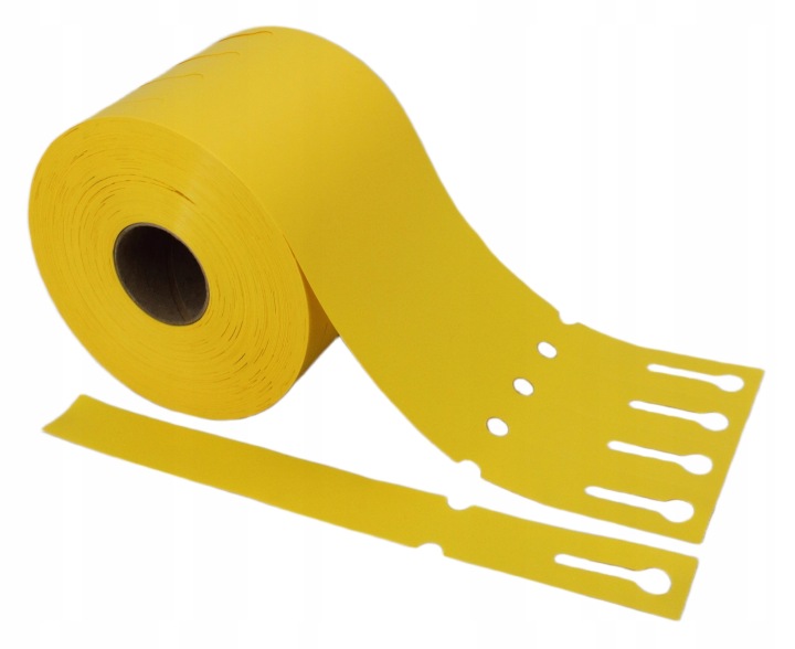 Smyčkové zahradnické/sadové etikety Žluté 254x25mm(25x254) 5000ks