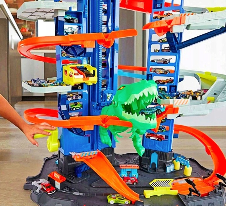 Набір Mattel Hot Wheels City GJL14 Мега Гараж Атака Динозавра T-Rex — фото 4