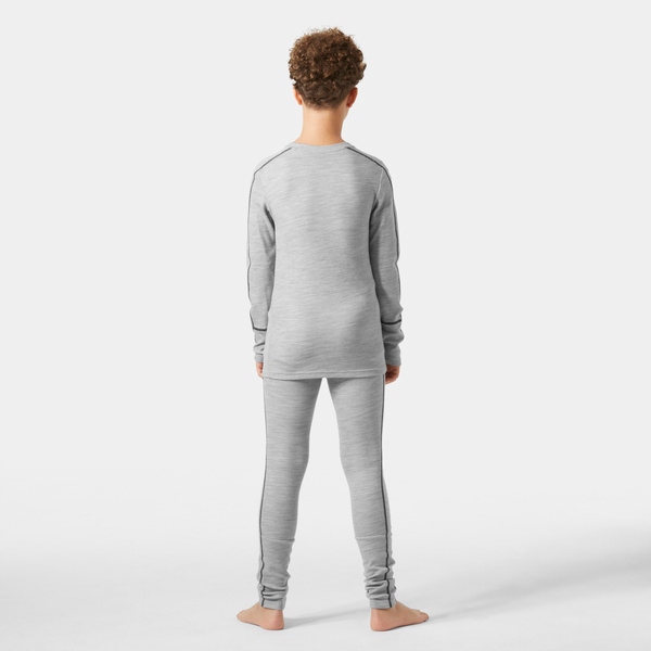 Helly Hansen Jr Lifa Меріно набір дитячий, сірий меланж, розмір — фото 6