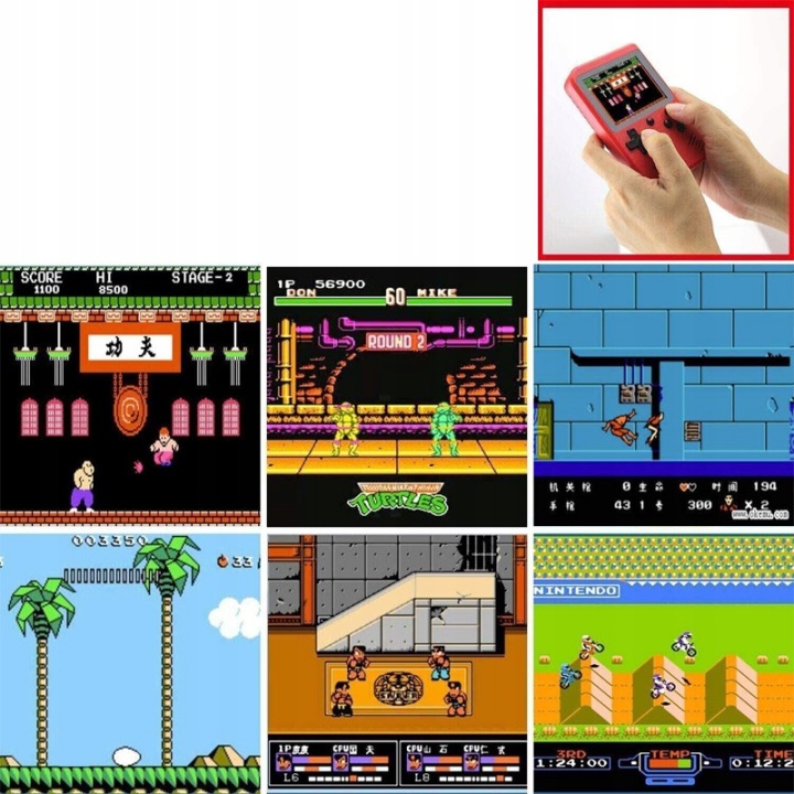 GAME BOY портативна Консоль 500 ігор відео Pegasus подарунок на день народження — фото 3