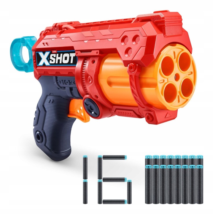 Пускова установка Пістолет X-SHOT Fury 4 Zuru з 16 Стрілками Поролоновими Вік 8+ — фото 3