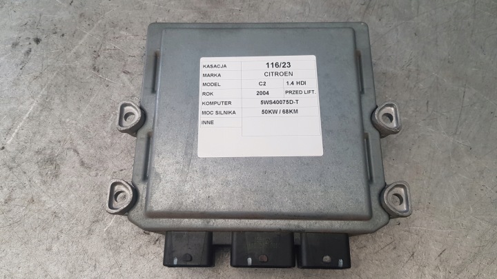 BEDIENTEIL COMPUTER CITROEN C2 1,4 HDI 5WS40075D-T