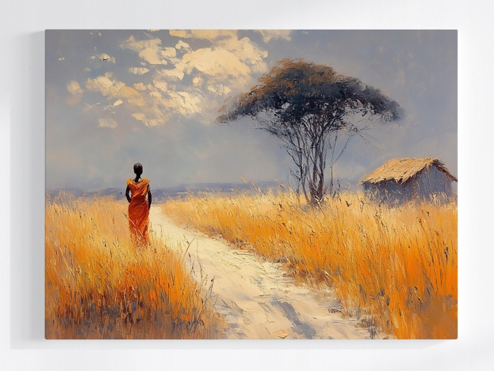 Plakát Olej Krajina Afrika Savana Žena 100x75