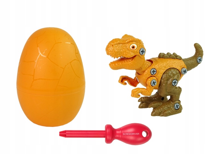 Набір Dinozaur Тиранозавр Rex з Яйцем DIY Викрутка Помаранчевий — фото 4