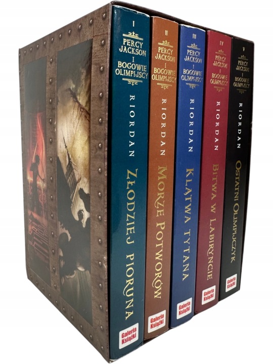 Zdjęcie egzemplarza: Percy Jackson i Bogowie Olimpijscy 1-5 / BOX / Rick Riordan zestaw książek