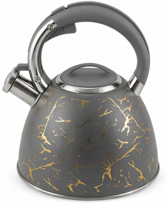 Ocelový Konvice s píšťalkou, barevná, indukční, plynová, 3 l EdenBerg Premium