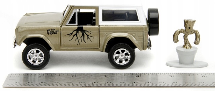 JADA Авто Ford Bronco 1973 З Фігуркою GROOT Marvel 1:32 Вартові Галактики — фото 12
