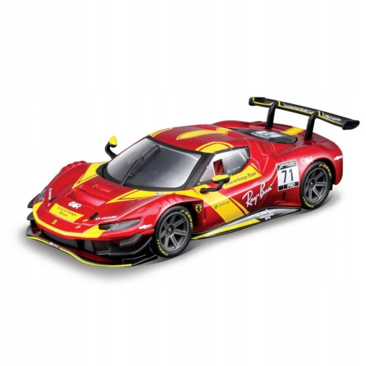Ferrari racing 296 gt3 2023 червоний 1:43 bburago