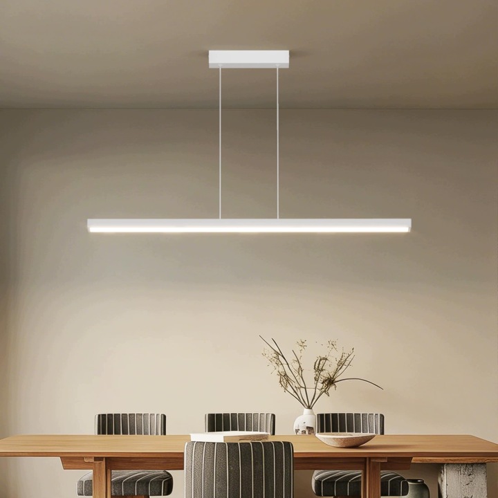 Závěsná Led lampa Weiß 100W/36W nastavitelná výška 150 cm 3000K-6000K