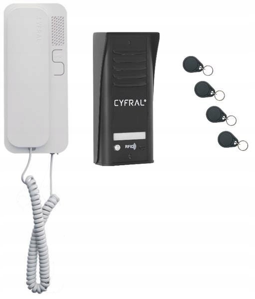 Interkomová sada Cyfral Cosmo C41A268 černobílá