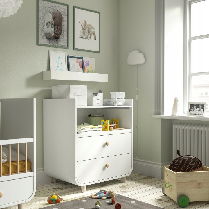 IKEA MYLLRA Комод з пеленальником, білий, 85x79x97 см — фото 4