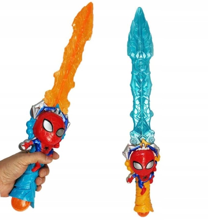 Меч світловий SPIDER MAN LED зі звуком 59 см для дітей — фото 6