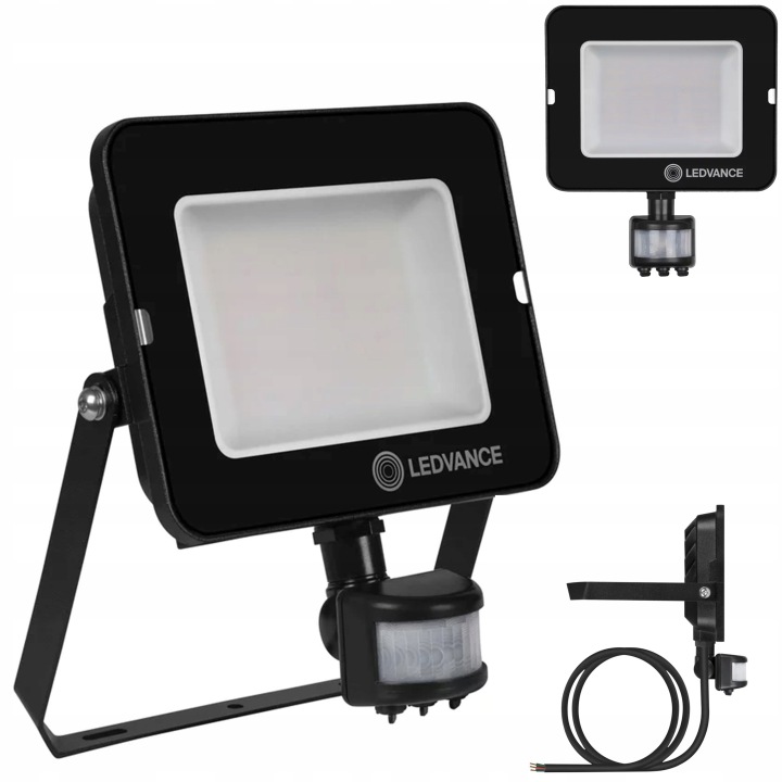 Halogenový Led senzor pohybu 50W 4000K