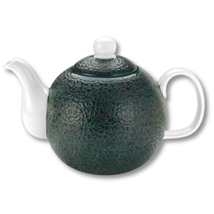 Konvice na čaj porcelánová zelená bílá Wilmax 800 ml
