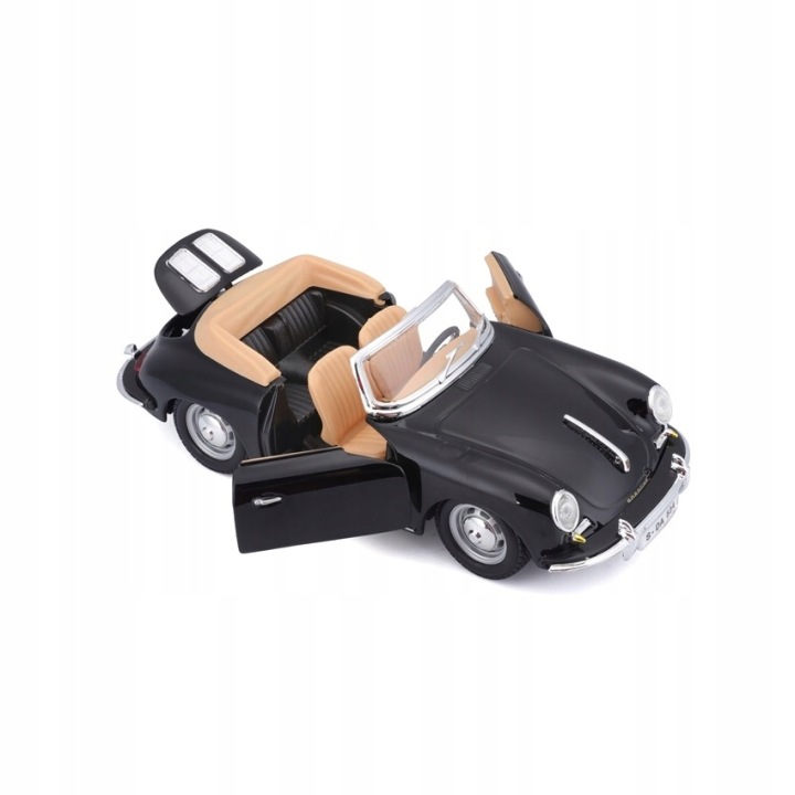 Porsche 356b Кабріолет 1:24 модель Bburago 18-22078 — фото 7