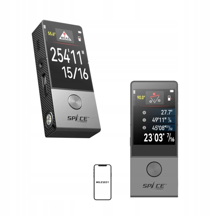 Mileseey D9 Pro Laserový dálkoměr 100M Ips P2P Bluetooth Usb-c 14 režimů