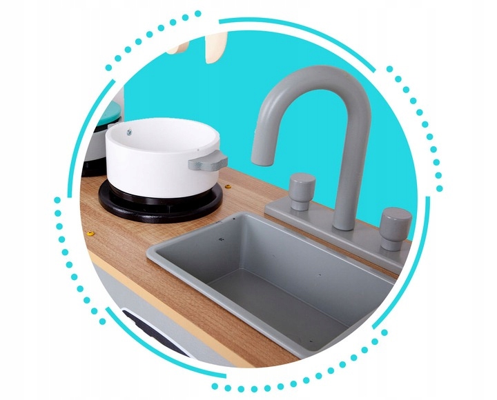 Дерев'яна кухня з аксесуарами для дітей ECOTOYS — фото 12