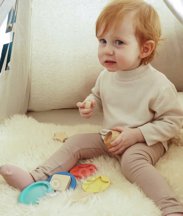 TOOKY TOY MIŚ PIRAMIDKA UKŁADANKA DREWNIANA MONTESSORI SORTER EAN (GTIN) 6972633371069