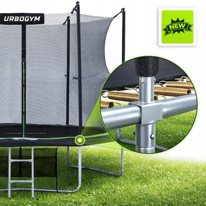 Батут Для Дітей Садова Велика З Сіткою Внутрішньою 12FT 374 см URBOGYM — фото 9