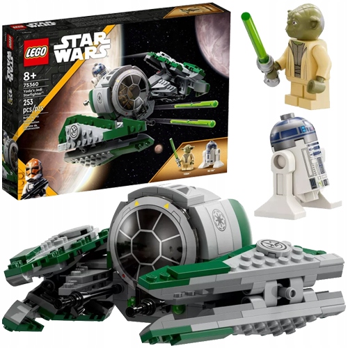 LEGO STAR WARS JEDI STARFIGHTER YODY R2-D2 VADÁSZGÉP ÉPÍTŐKOCKA 75360