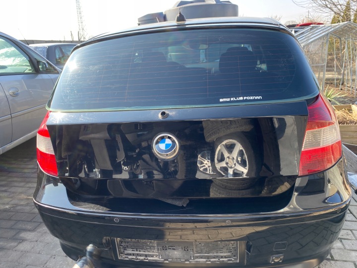 BMW 1 und E87 04-11 heckklappe kofferraumdeckel Kofferraum hinten heck kod lakieru 668/9 SCHWARZ 2