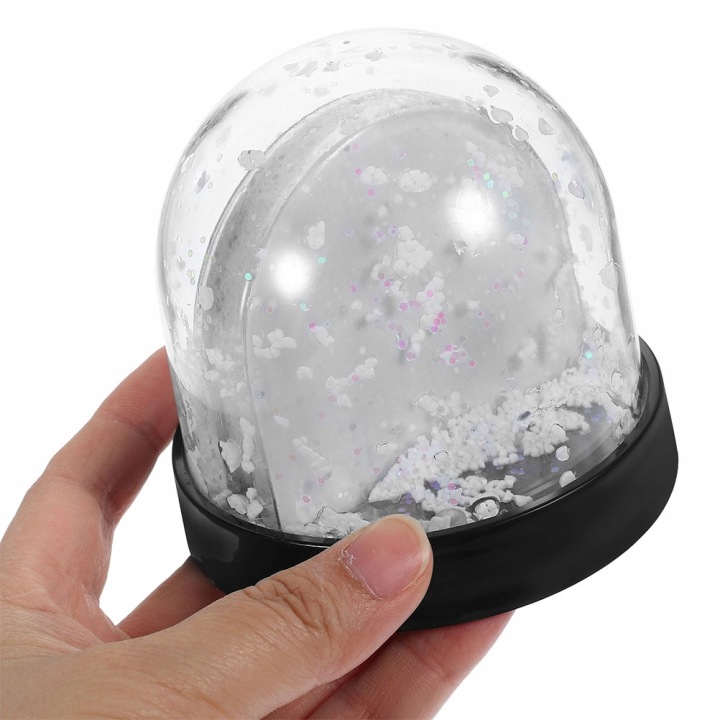 2 шт. Чорний Пластиковий Набір Рукоділля Snow Globe Для Персоналізованих Фото — фото 15