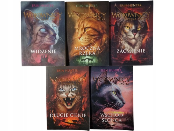Zdjęcie egzemplarza: Wojownicy / Potęga Trójki Tomy 1-6 bez 3 / Erin Hunter komplet książki
