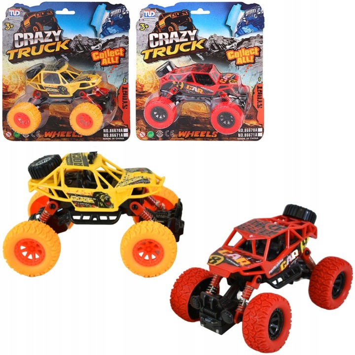 Іграшка авто позашляхове автомобіль MONSTER TRUCK привід 4x4 гумові колеса — фото 2