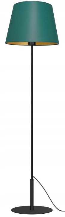 Podlahová lampa Arden Zelený Zlatý Abažur 1xE27 154 cm klasická do obývacího pokoje