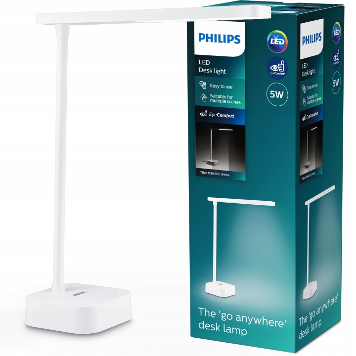 Led stolní lampička na stůl Noční Školní pro čtení Dotyk Tilpa Philips