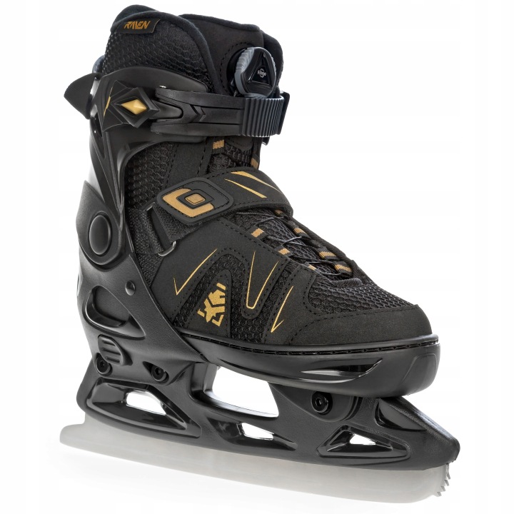 Ролики Ковзани фігурні Регульовані 2 в 1 RAVEN Pulse PRO Золотий FitGo 43-46 — фото 7