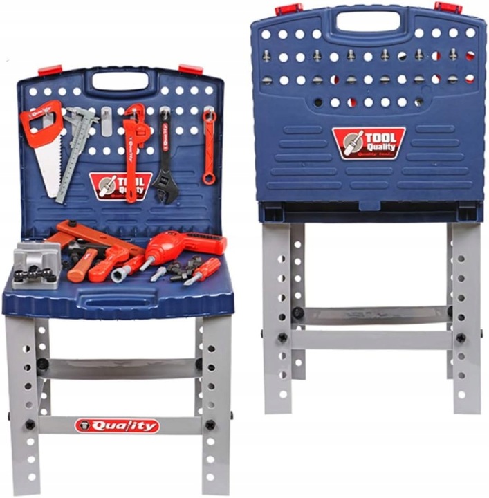 Стіл для майстерні набір інструментів для дітей дуже багато аксесуарів подарунок — фото 3