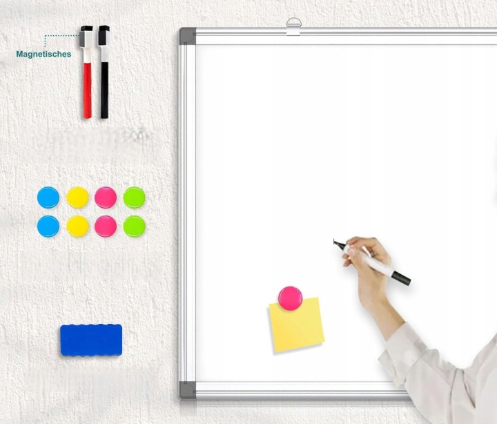 Tablica Magnetyczna Suchościeralna 57x90 Cm З Полицею На Маркери (вживаний) — фото 4