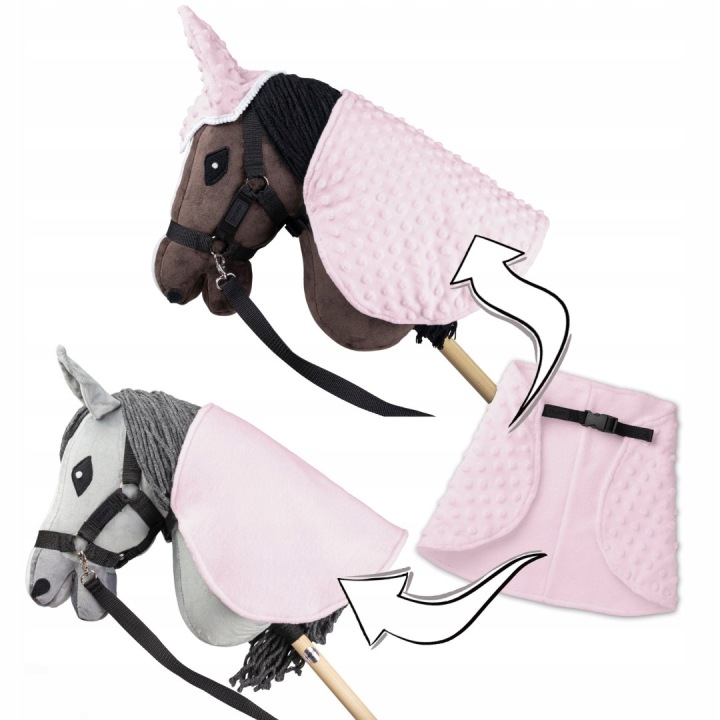 Попона і навушники Skippi для Hobby Horse - рожева — фото 3