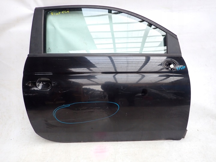FIAT 500 07- ajtó jobb eleje elsö ABLAK