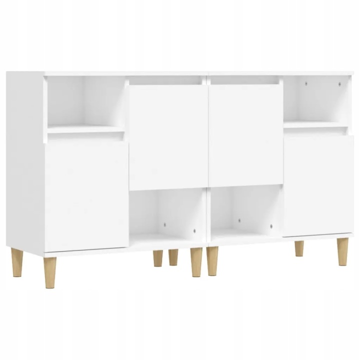 vidaXL Комода, 2 шт., білі, 60x35x70 см, матеріал на основі деревини